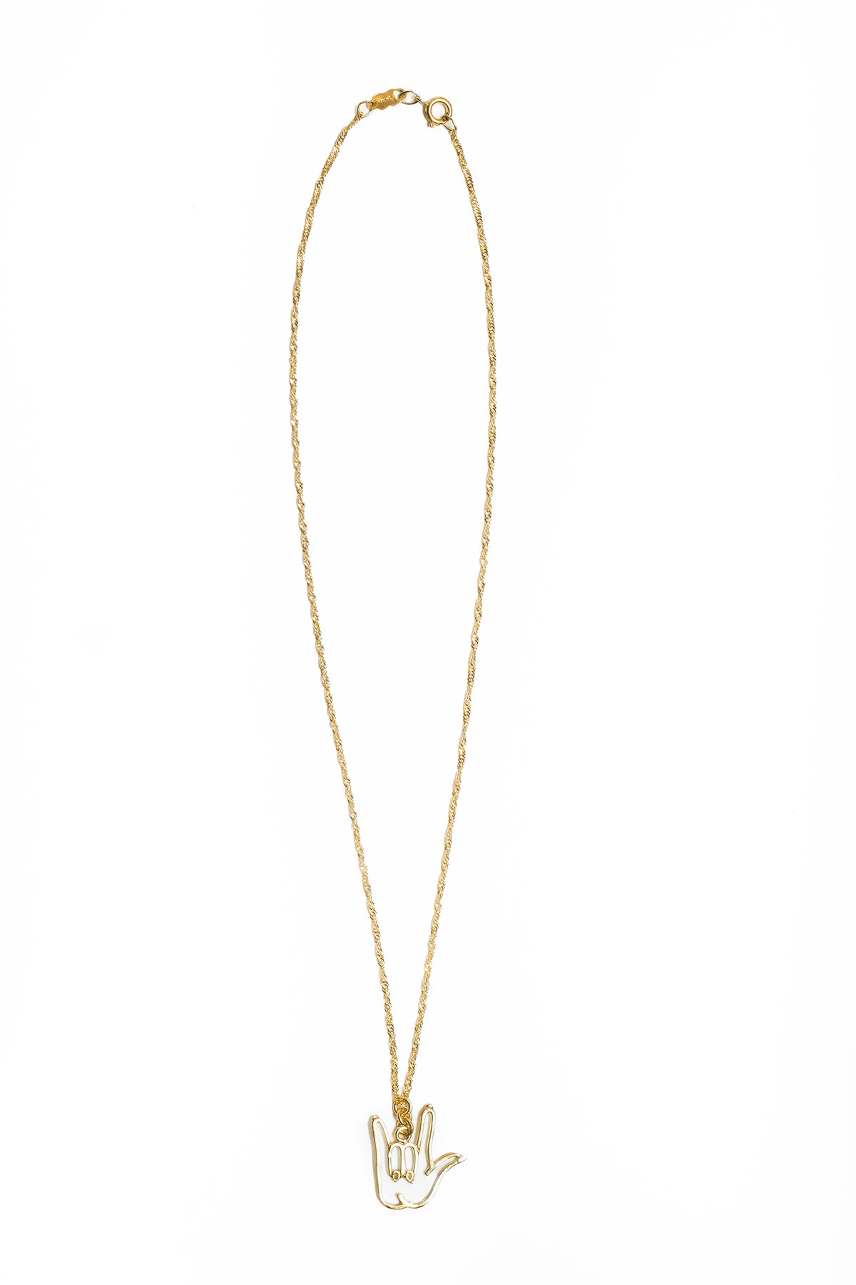 Collar chapa de oro 14 kilates