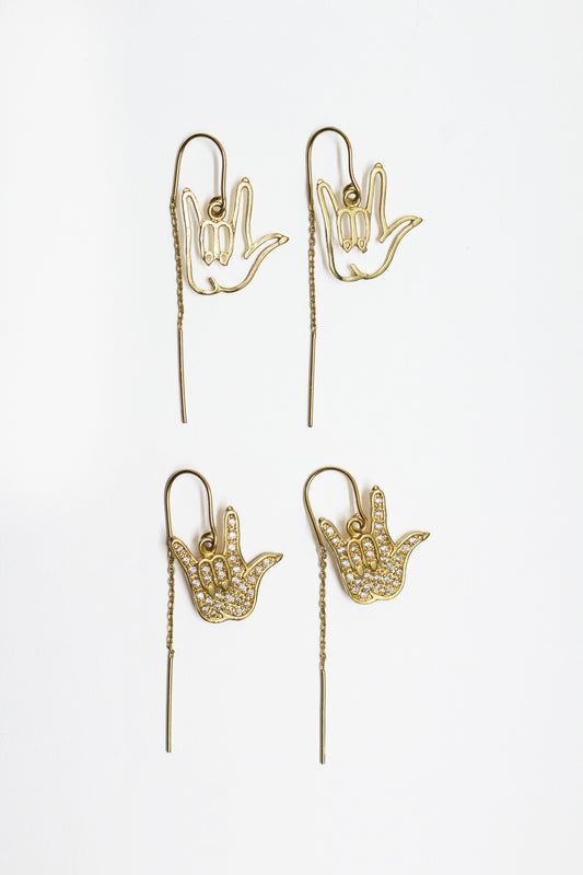Aretes chapa de oro 14 kilates