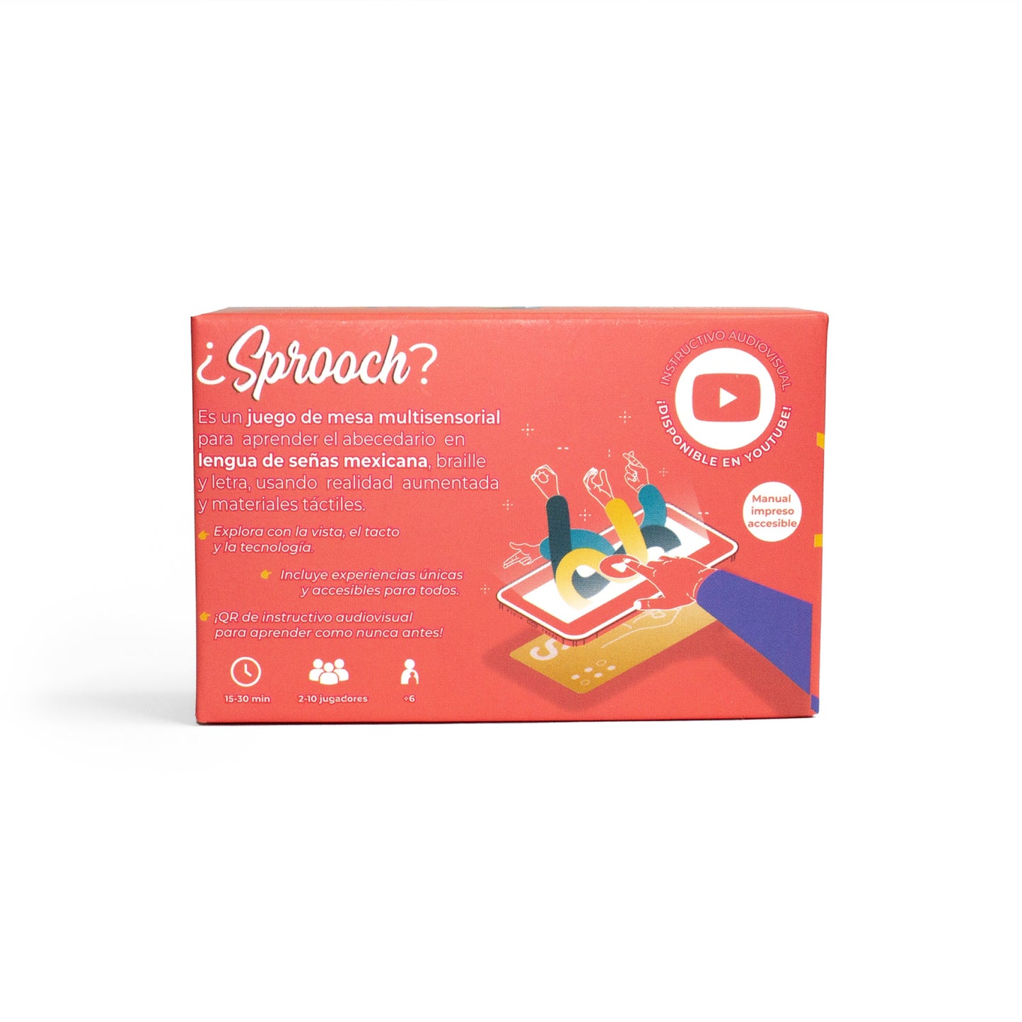 Sprooch: Juego educativo inclusivo con realidad aumentada (memorama LSM, Braille y letras latinas)