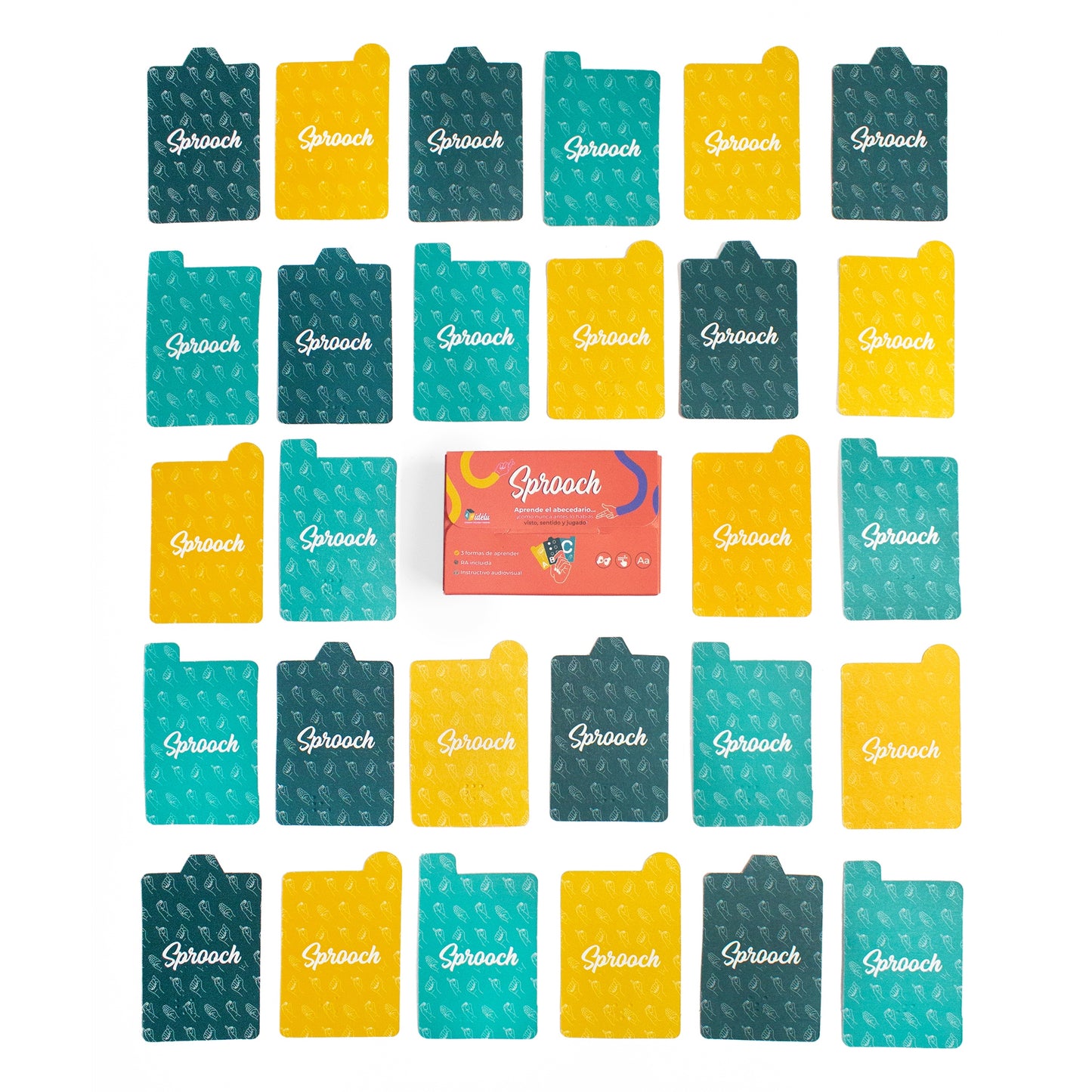 Sprooch: Juego educativo inclusivo con realidad aumentada (memorama LSM, Braille y letras latinas)